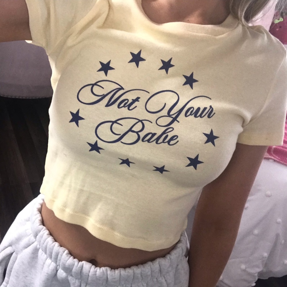 NWT BOUTIQUE - NOT YOUR BABE - BABY TEE